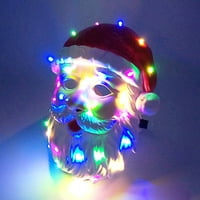 Коледна светлина реквизит води четирицветна маска на Дядо Коледа