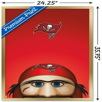 Tampa Bay Buccaneers - S. Preston Mascot Captain Fear Wall Poster, 22.375 34