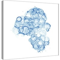 Картини, клетъчни облаци в синьо а, 20х20, декоративно платно за стена