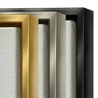 Ступел индустрии слоести форми кубизъм подреждане Живопис металик злато плаваща рамка платно печат стена изкуство, дизайн от Джонатан
