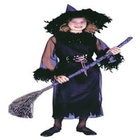 Перо вещица черно дете Хелоуин костюм
