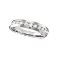 10k бяло злато мъжки кръг диамант сватба годишнина лента пръстен cttw