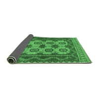 Ahgly Company Indoor Square Southwestern Emerald Green Country Counts Rugs, 3 'квадрат