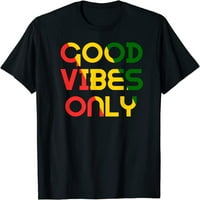 Добри вибрации само Rasta Reggae Roots Clothing Tee Flag Тениска
