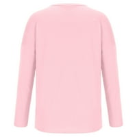 Суитчърс за жени Crewneck Графична сладка котешка лапа пуловер ризи модни дълги ръкави ежедневни върхове блуза пуловери