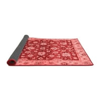 Ahgly Company Indoor Square Oriental Red Traditional Area Rugs, 8 'квадрат