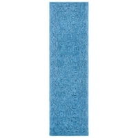Текстурна txt101n ръчно изработен тъмносин килим