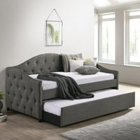 Сади тапицирана Twin Daybed с Trundle