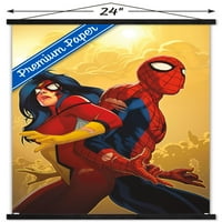 Marvel Comics - Spider Woman - New Avengers Wall Poster с дървена магнитна рамка, 22.375 34