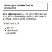 Frontier Co-op Organic Sencha Leaf Tea Oz PKG