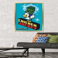 Minecraft - Плакат за стена на пилешки жокей, 22.375 34