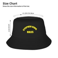 Stephen King правила шапка за кофа за жени Сгъваема слънчева шапка Unise Outdoor Fishing Hats for Men Black