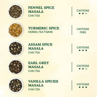 Chai Tea Sampler- Уникални чайове, комплект подаръци за чай