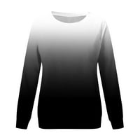 Клирънс модни жени върхове жени с дълги ръкави блуза кръгла врата върхове ежедневни модни отпечатани тениски суичър качулки