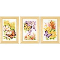 Вервако брои комплект за кръстосани бод 2.5 x4 -пеперуди и цветя мини
