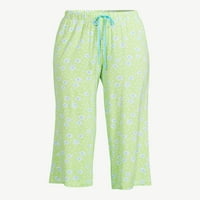 Джойспун Дамски изрязани плетени панталони за сън, размери с до 3х
