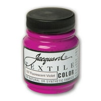 Жакард текстилен цвят, 2. унции, флуоресцентна виолетка, тъканно багрило