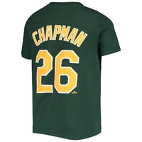 Младежта Nike Matt Chapman Green Oakland Athletics Team Име Име на играч и номер