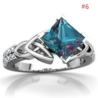 Жени годежен пръстен във формата на пълна диамантска любов във формата на пръстен модна резба с диамантен булчински пръстен за