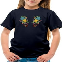 Цветна бродерия ръчно изтеглена тениска юноши -изображения от Shutterstock, малък