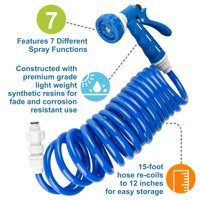 Dura faucet rv екстериор за бързо свързване на пръскач и маркуч - бяло синьо