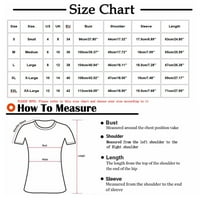 Smihono Clearance женски модни уютни върхове Графични букви за печат блуза Лятна ризи с къс ръкав за жени Класически ежедневни