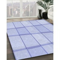 Ahgly Company вътрешен правоъгълник с шарени небесни сини килими, 7 '9'