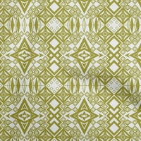 OneOone Cotton Poplin Lime Green Fabric Ikat Шиеща тъкан от двора отпечатани DIY дрехи Шиещи консумативи