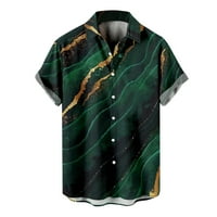 Поло ризи за мъжки лятна мода за свободното време дигитална печатна риза топ блуза